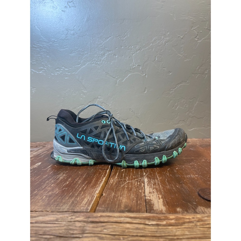 La Sportiva Bushido II Trail Running Shoes Womens 9.5 Blue Sneakers Hiking MTN